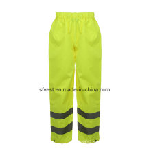 Eniso 20471 PU Reflective Tape Oxford Impermeable Seguridad Pantalones de lluvia